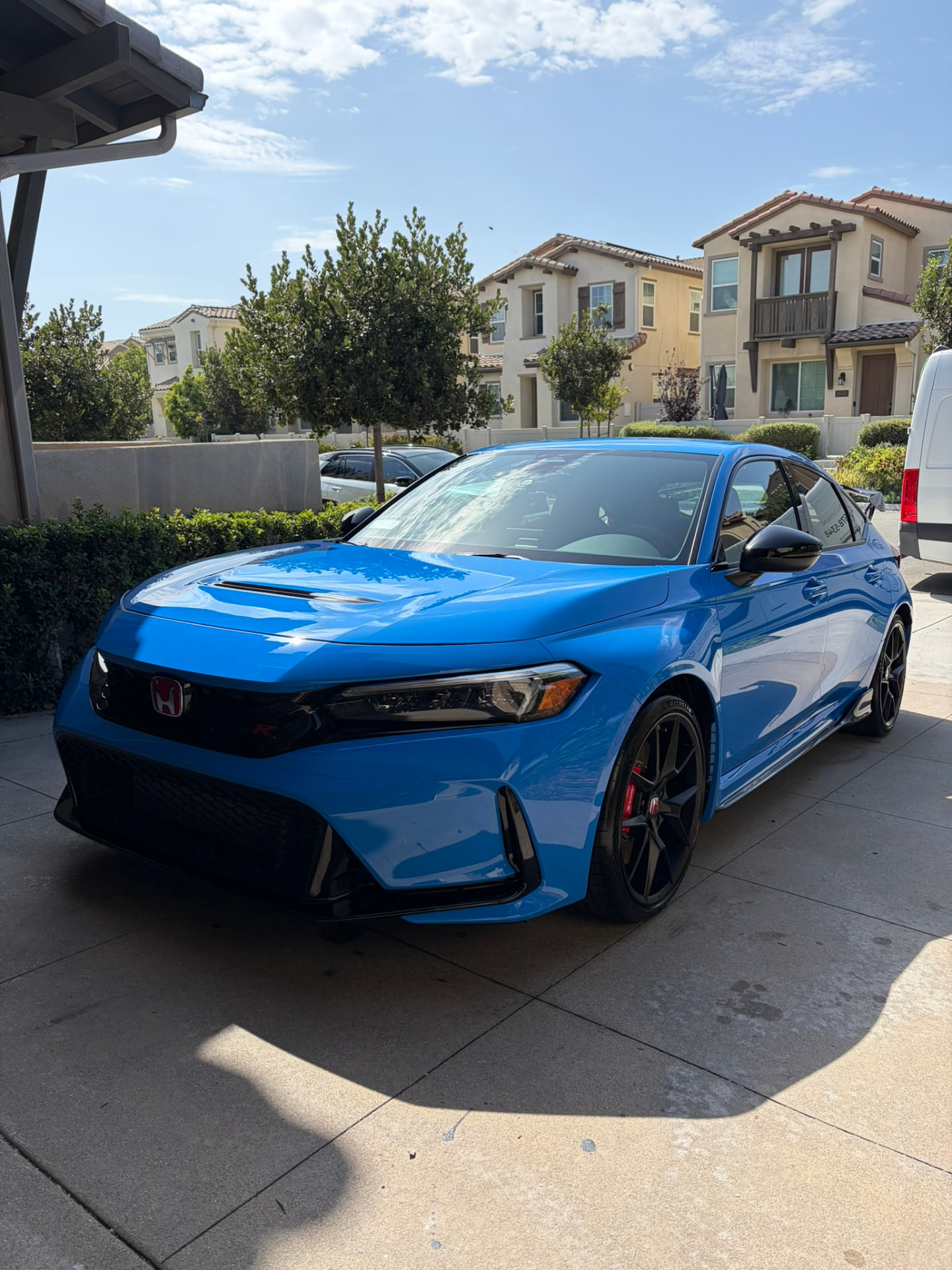 Blue Honda Civic Type R