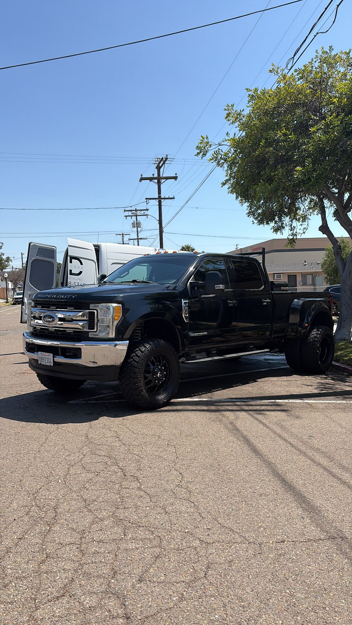 Black Ford Super Duty finished