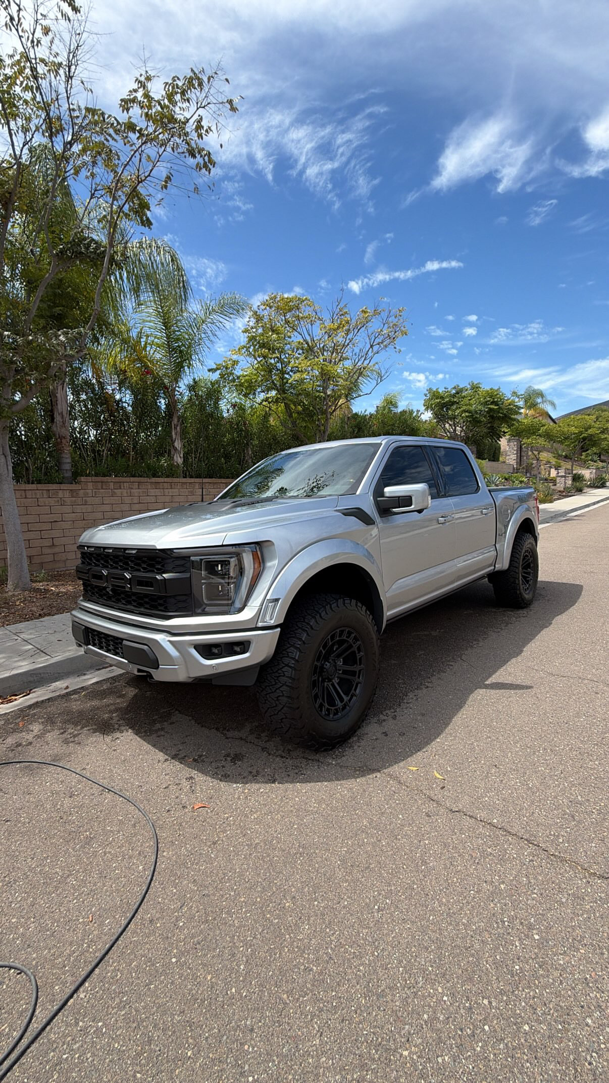 Silver Ford F-150 Raptor finished